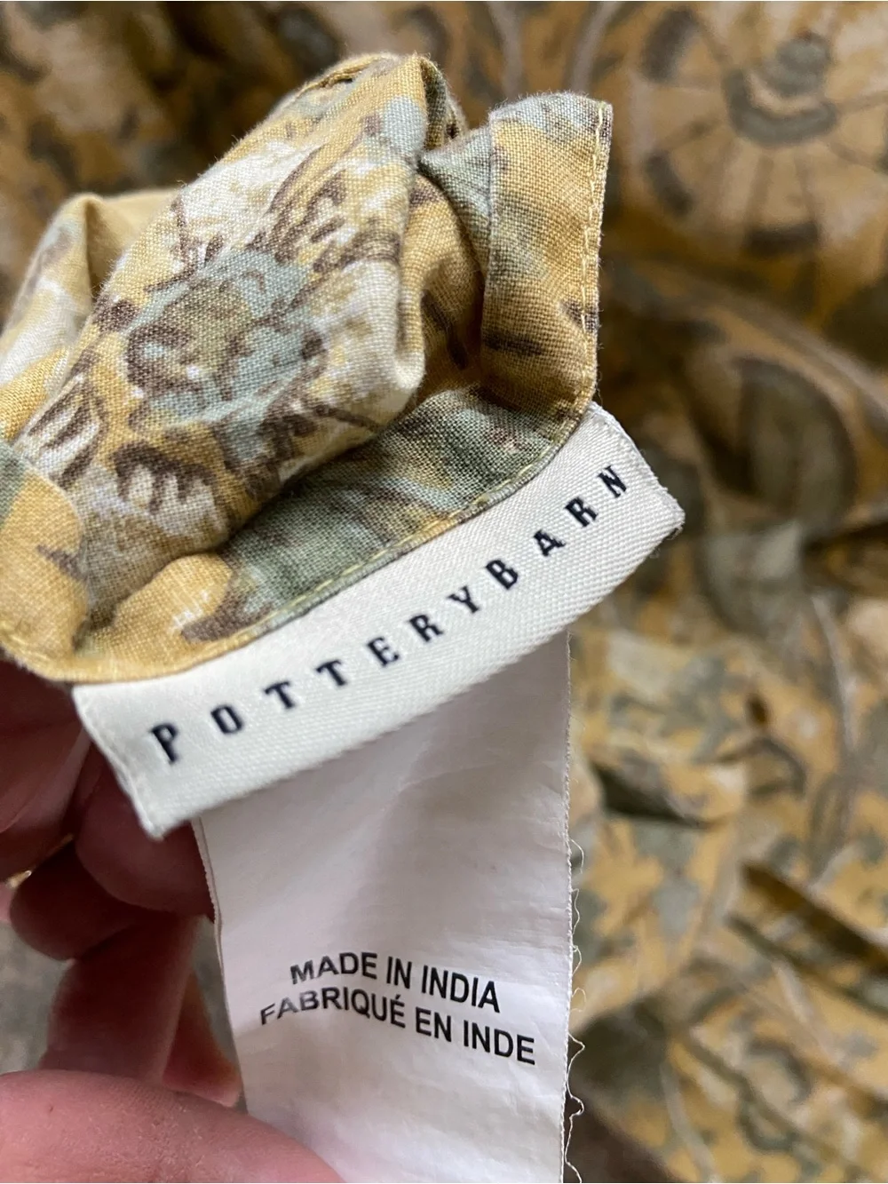 Pottery Barn Penelope Kalamkari Palampore Duvet Cover 100% cotton yellow floral